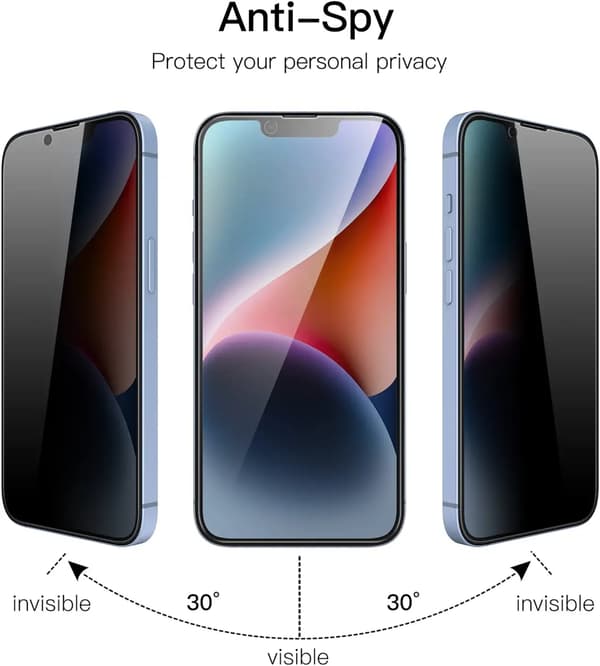 2-Pack iPhone 14 Privacy / Sekretessskärmskydd