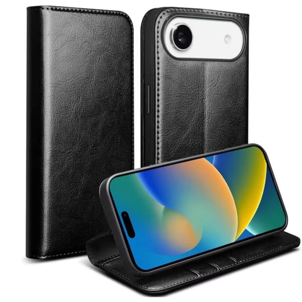 iPhone 17 Air Plånboksfodral - Svart