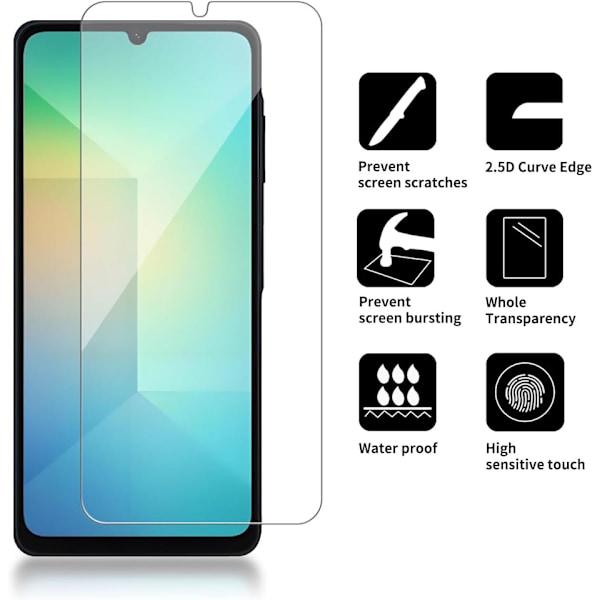 Samsung A06 1-Pack Skärmskydd i Härdat Glas