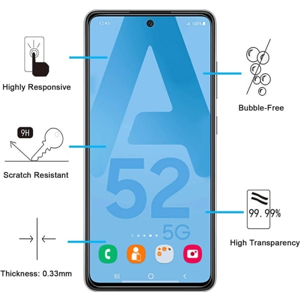 1-Pack Skärmskydd i Härdat Glas till Samsung A52