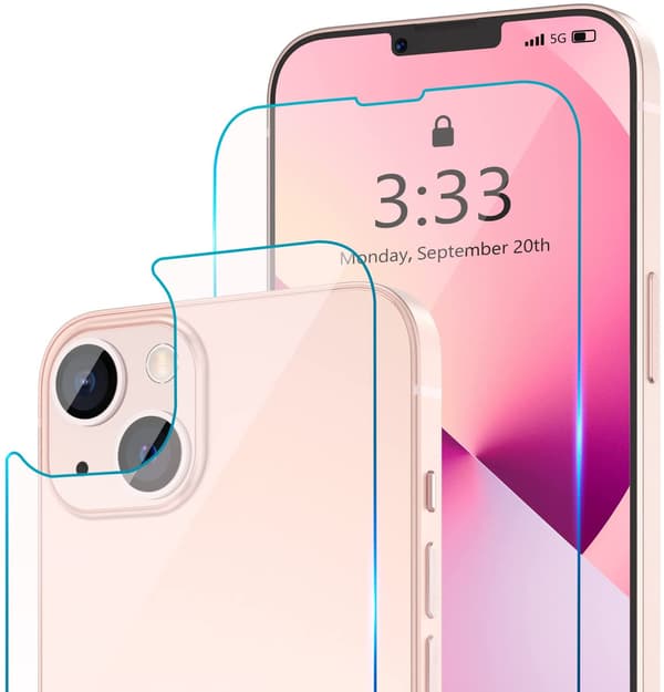 iPhone 14 Temperat Glas Framsida & Baksida