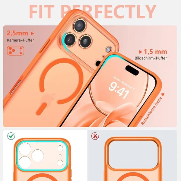 iPhone 17 Pro Skal – Slimmat, MagSafe-kompatibelt & Kameraskyddande Design