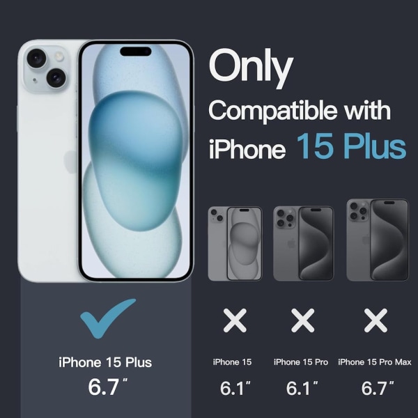 iPhone 15 Plus-deksel - ekstra støtbestandig