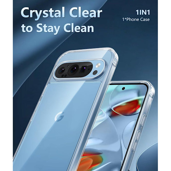 Google Pixel 9 Pro - Transparent TPU Skal