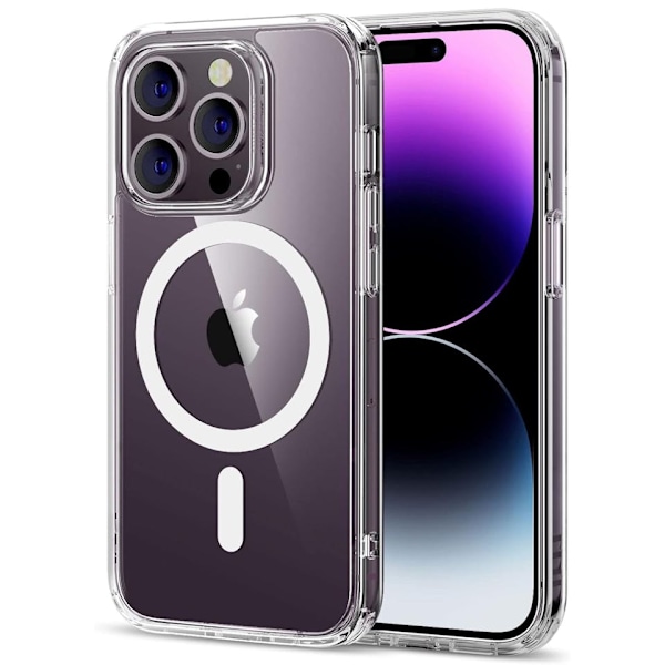 iPhone 14 Pro Transparent Magsafe Skal – Perfekt Passform och Trådlös Laddning