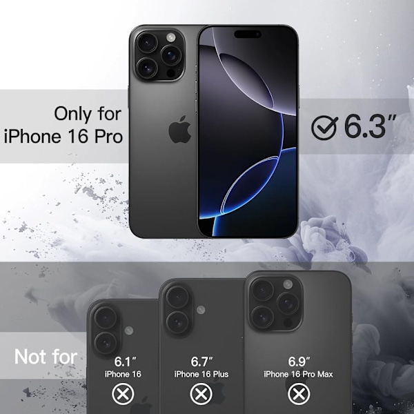 iPhone 16 Pro Svart Magsafe Skal