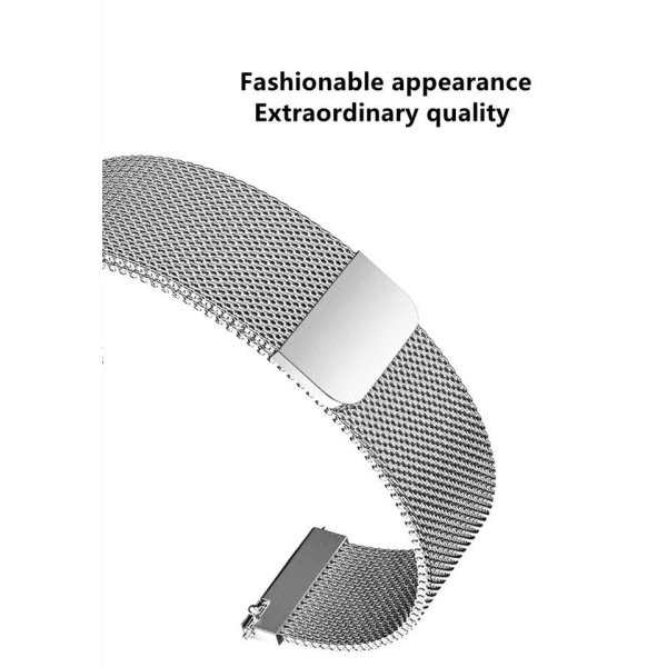 Armband Milanese Loop Apple Watch - Välj Färg Silver 42/44/45/49 MM