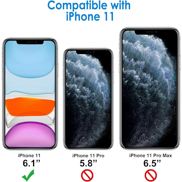 iPhone 11 Hård Transparent Skal