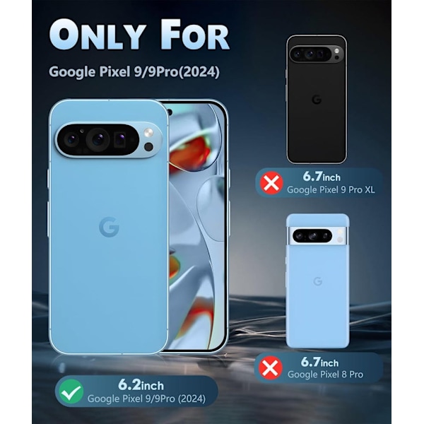 Google Pixel 9 Pro - Transparent TPU Skal