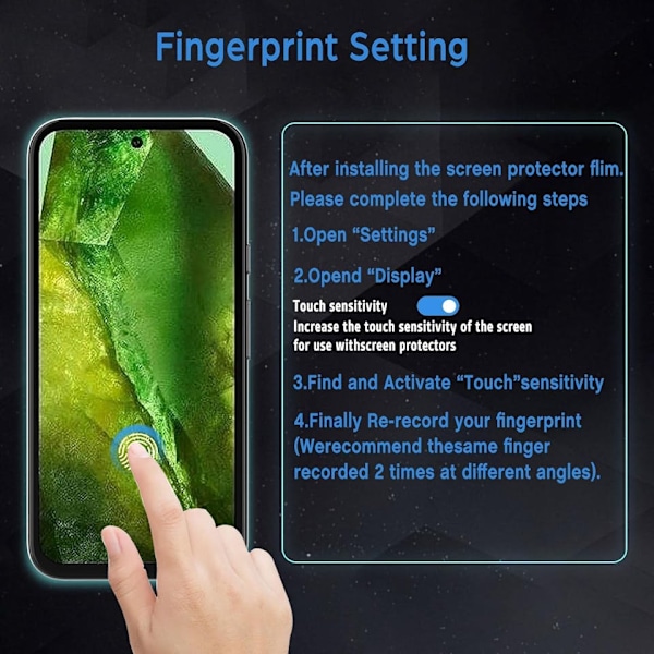 1-Pack Skärmskydd i Härdat Glas Google Pixel 8a