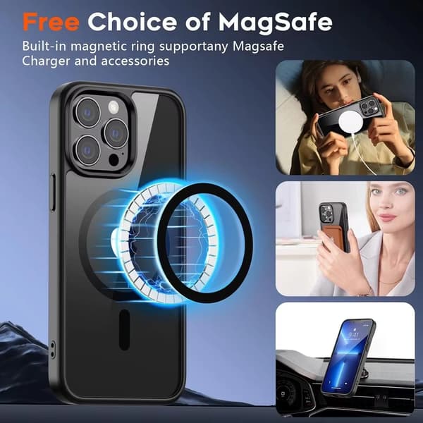 iPhone 13 Pro Max Svart Magsafe Skal