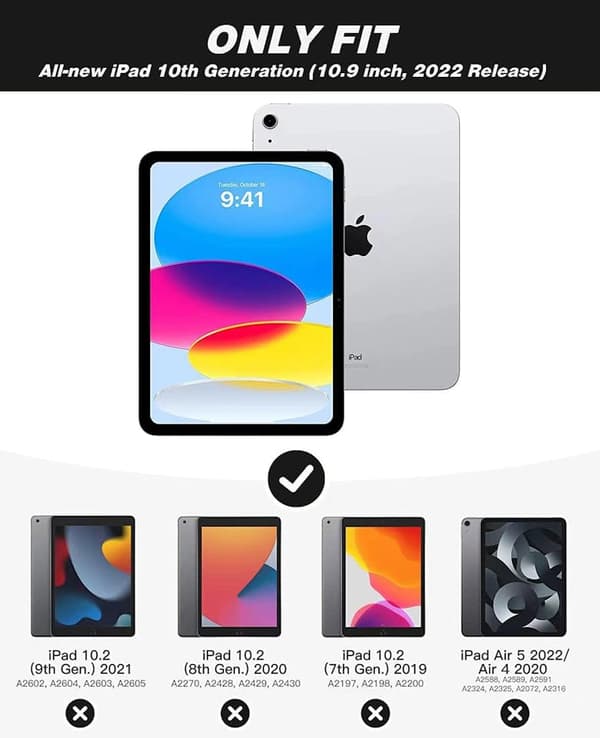 iPad Pro 11'' Inch Svart Vikbart Fodral