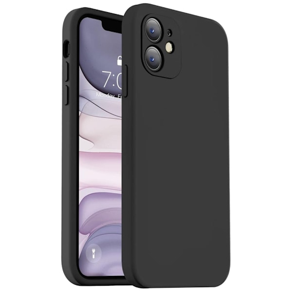iPhone 11 Matt Svart Skal - Extra Kamera Skydd iPhone 11