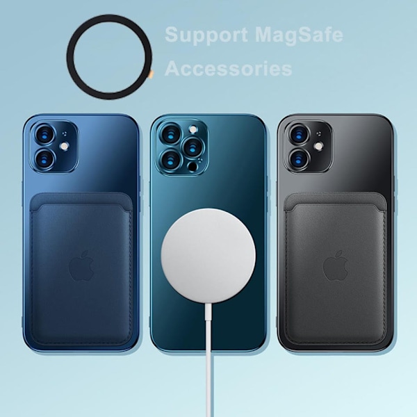 Magsafe Ring Självhäftande för iPhone 12 13 14 15 16 silver