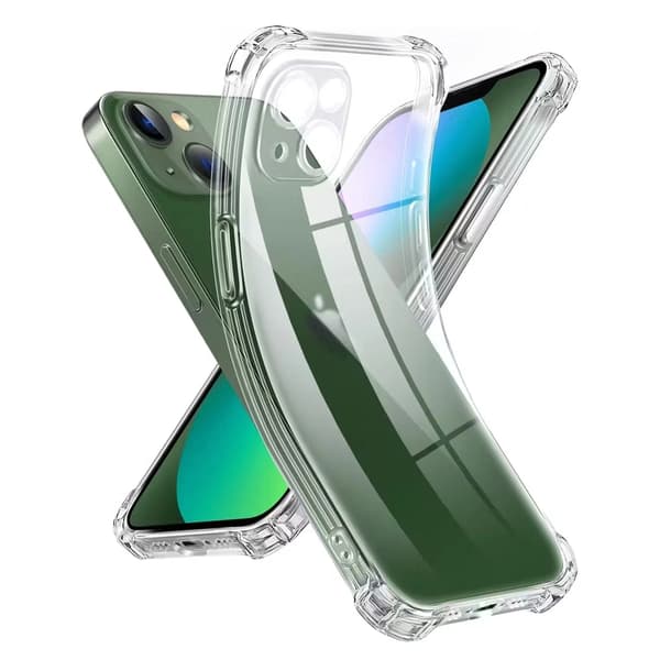 iPhone 13 Pro Transparent Skal Extra Stöttåligt Extra Kameraskydd