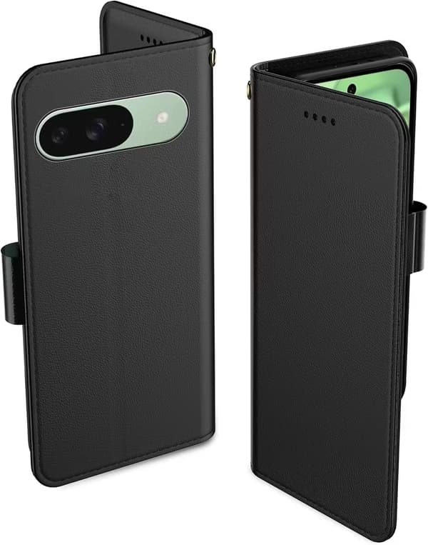 Google Pixel 11 Pro Lompakkokotelo – Musta