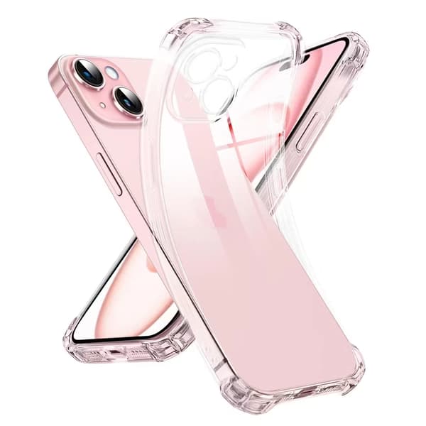 iPhone 14 Pro Max Transparent Skal Extra Stöttåligt Extra Kameraskydd