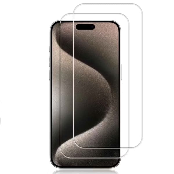 2-Pack iPhone 15 Pro Max Skärmskydd Glas