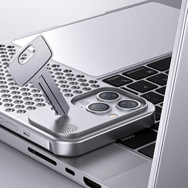 Metal Mesh Skal iPhone Grå iPhone 13 Pro Max