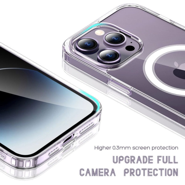 iPhone 14 Pro Max Silikonskal - Magsafe Transparent iPhone 14 Pro Max