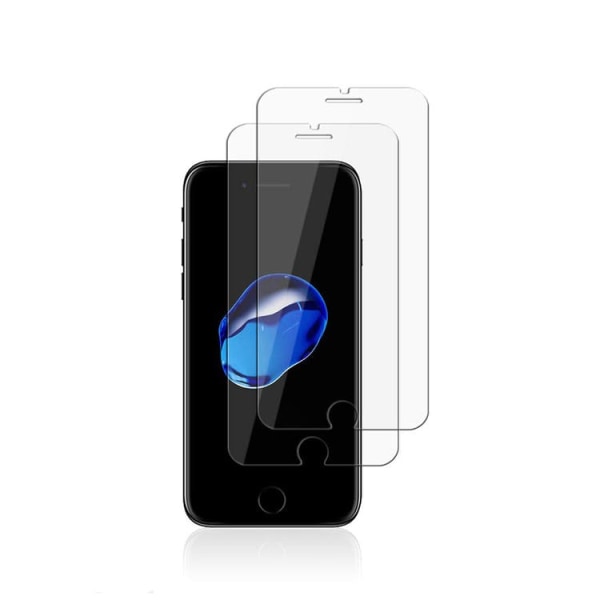 2-Pack Härdat Glas Skärmskydd till iPhone 7/8