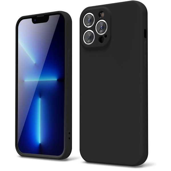iPhone 13 Pro Max Matt Svart Skal - Extra Kamera Skydd iPhone 13 Pro Max