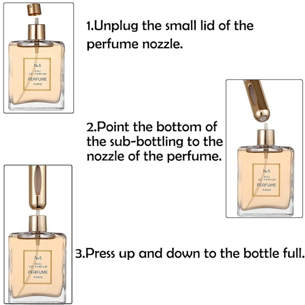 2-Pack Refill Parfymflaska / Refillflaska Lila