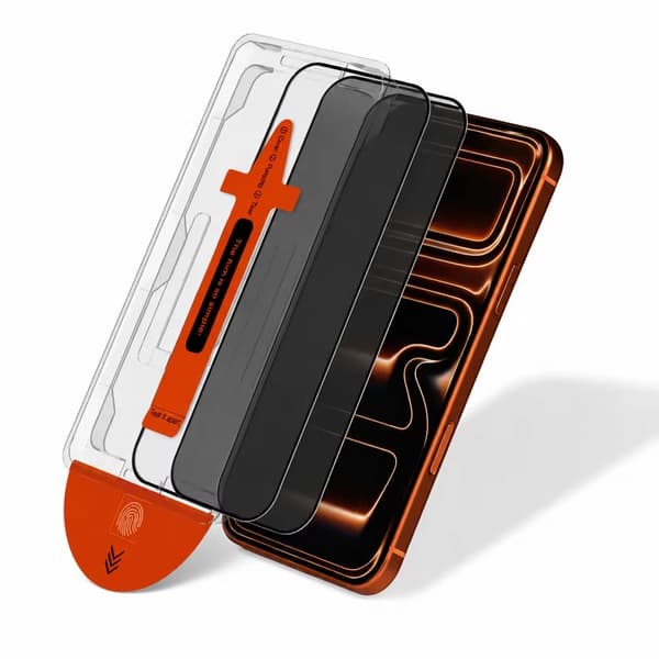 iPhone 18 Pro Easy Install Privacy Skjermbeskytter – Herdet Glass