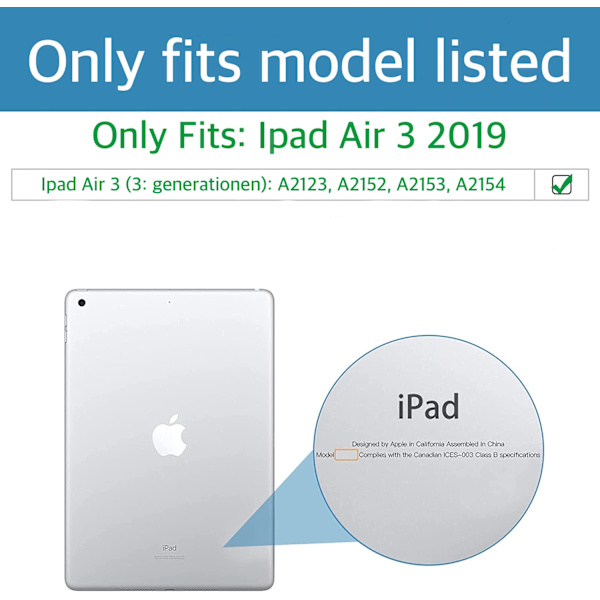 Härdat Glas Skärmskydd Ipad Air 3 2019