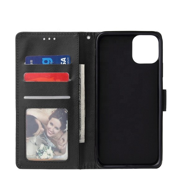 iPhone 12 / 12 Pro Plånboksfodral - 3 Färger svart