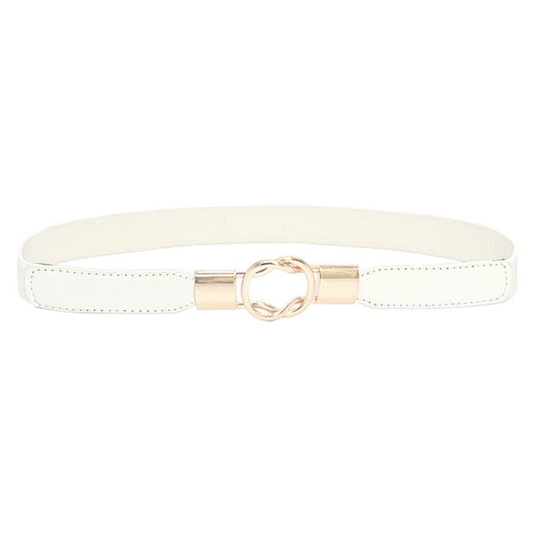2 stk. Mote Elastisk Elastisk Belte Damer Personlighet Matchende Kjole Frakk Dress Belte (Svart+Hvit)