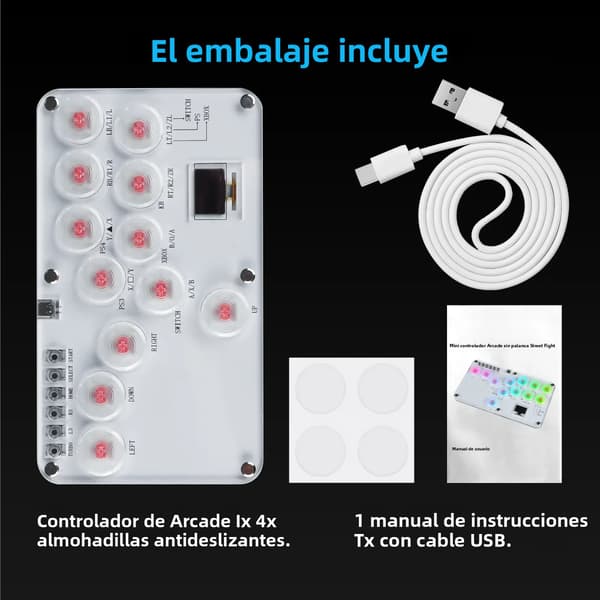 Trådløs Bluetooth Gamepad i æske, kompatibel med PS-konsoller, indbygget vibrationscontroller