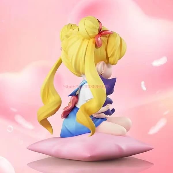 Anime-inspirert kvinnelig karakterfigur, 13 cm Q-stil skrivebords samleobjekt dekorasjon