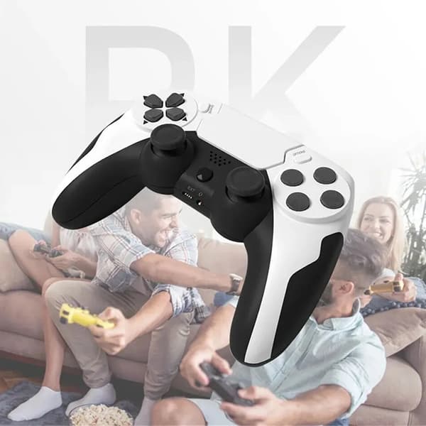 Hvit kablet spillkontroller, kompatibel med Xbox 360, PC, Windows 7/8/10, joystick gamepad