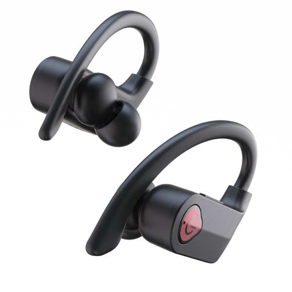 Øretelefoner Trådløse Bluetooth Sports-hovedtelefoner - 40H Spilletid IPX7 Vandtæt Bluetooth 5.0 in-Ear bas-øretelefoner Running Workout Headset med ørekroge