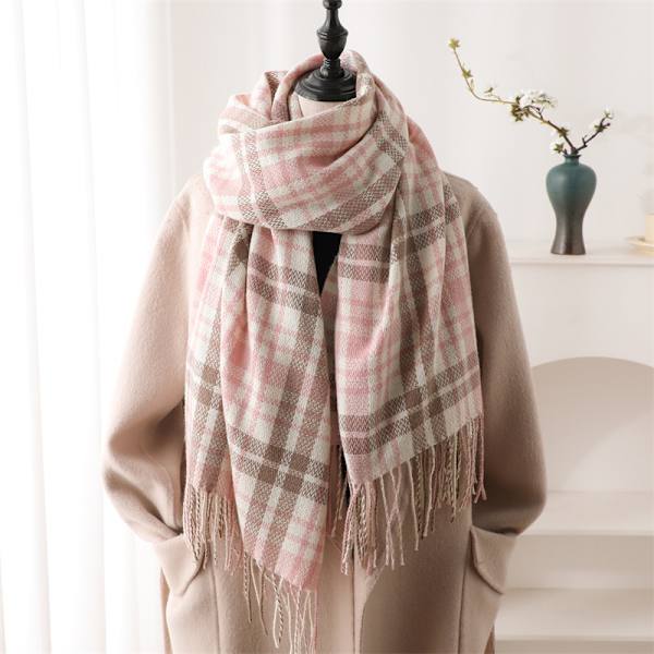 Ny Luksuriøs Vintervarm Sjal Mode Tartan Kvast Mode Sjal Til Mænd Kvinder Fortykkelse Lange Sjal Enkle 200X70cm Wrap Sjal 3