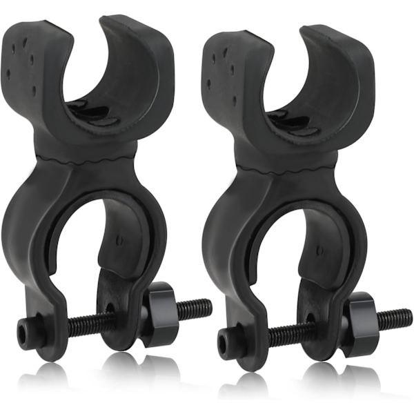 2 st Stödkäppshållare för Rollator, Universal Stödkäppshållare Rollator Tillbehör Stark Kryckor Stickfäste Vandringskäppshållare Tillbehör