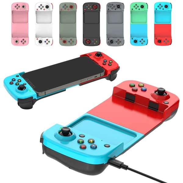 Hvit Trådløs Bluetooth Gamepad med Touchpad & Mikrofon, Kompatibel med PS/PC, Dobbel Vibrasjon