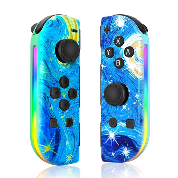 Svart trådløs Bluetooth-gamepad kompatibel med Switch OLED / Lite og PC