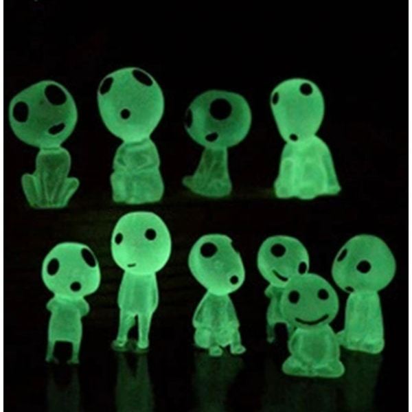 10 Micro Landskabsprydnader Spøgelsesprinsesse Lysende Træ Elf Gl