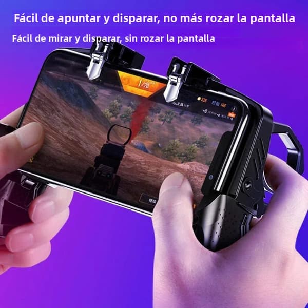 Grön 3D Mobil Spelkontroll, Bluetooth 5.0 Joystick, Kompatibel med iOS och Android, Utdragbar Gamepad