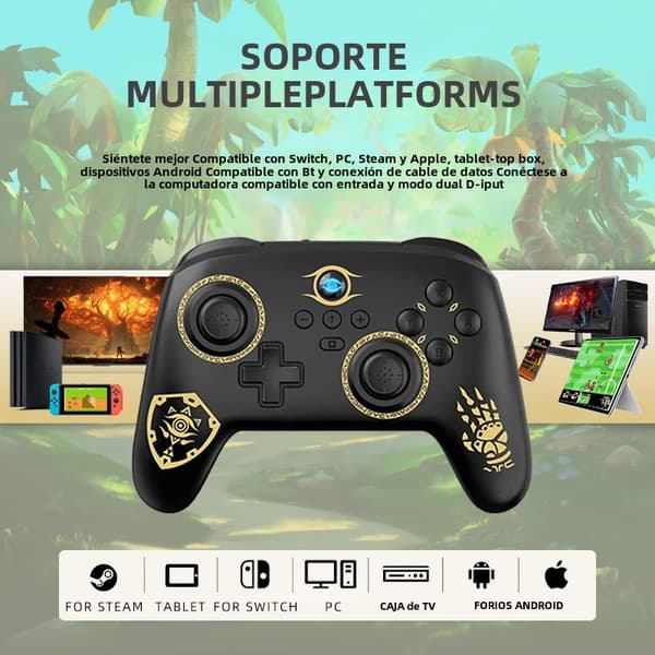 AK66 Mobil Spelkontroll med Joystick & Triggerknappar, Kompatibel med PUBG på Android/iOS