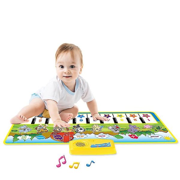 8 stilar musikmatta med djurröst Baby spelar matta Musik spelinstrument Leksaker Tidiga pedagogiska leksaker för barn Present Style 1 one size
