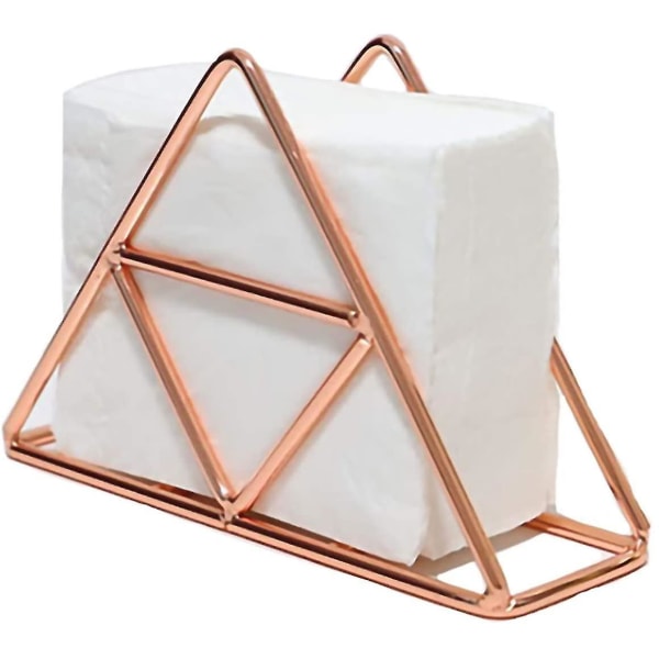Servietholder, trekantet papirservietholder, servietholder i rustfrit stål, servietholder i metal, servietholder i metal