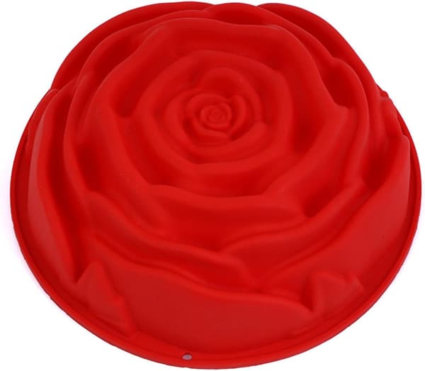 Bakeutstyr Non-Stick Silikonform for Muffins, Sjokoladekake, Såpeform, Roseform