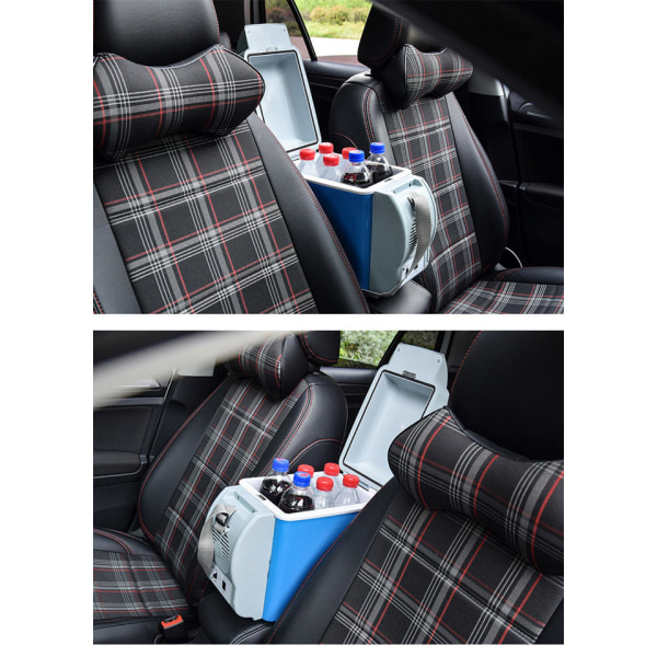 7,5 liters minikylskåp för bilar med dubbla funktioner med dubbla lägen, kylare, temperaturkontroll, fordonskyl