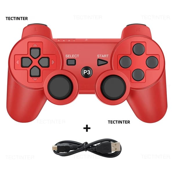Svart D3 Trådlös Teleskopisk Mobil Kontroller, Kompatibel med Android/iOS med Joystick