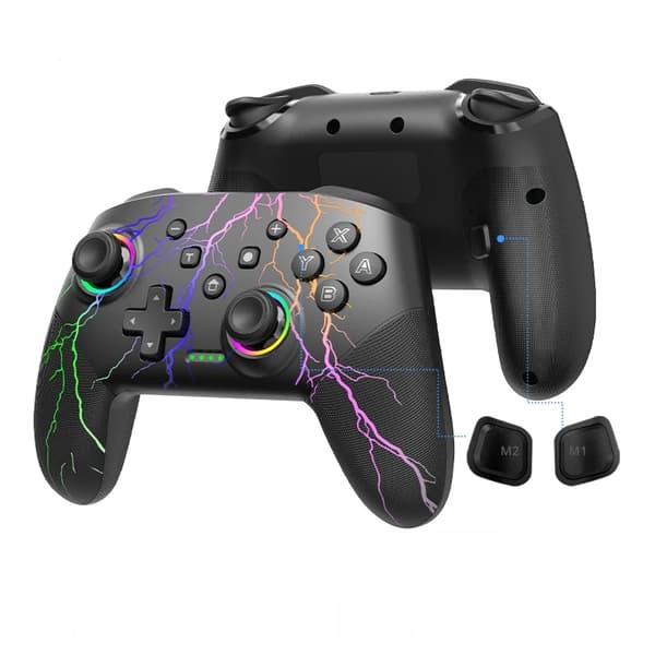 Svart Trådbunden PS2-spelkontroll med Vibration, Hög Känslighet, USB-anslutning
