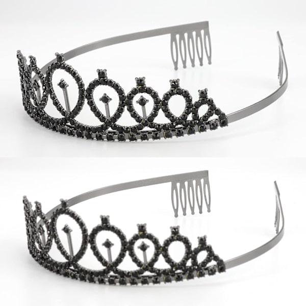 Fødselsdagskroner til kvinder Fødselsdagsdronning Sash & Rhinestone Tiara Sæt Fødselsdagstiaraer og Sash til kvinder
