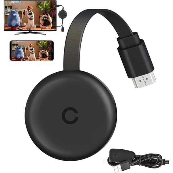 Trådløs HDMI-adapter 1080P skjermspeilingsdongle for Android Windows Mac bærbar PC telefon nettbrett TV-projektor